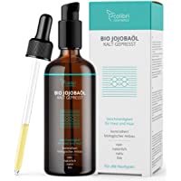 Aceite de jojoba puro al 100 % 100ml - prensado en frío - para tener un pelo saludable- piel suave y uñas fuertes…